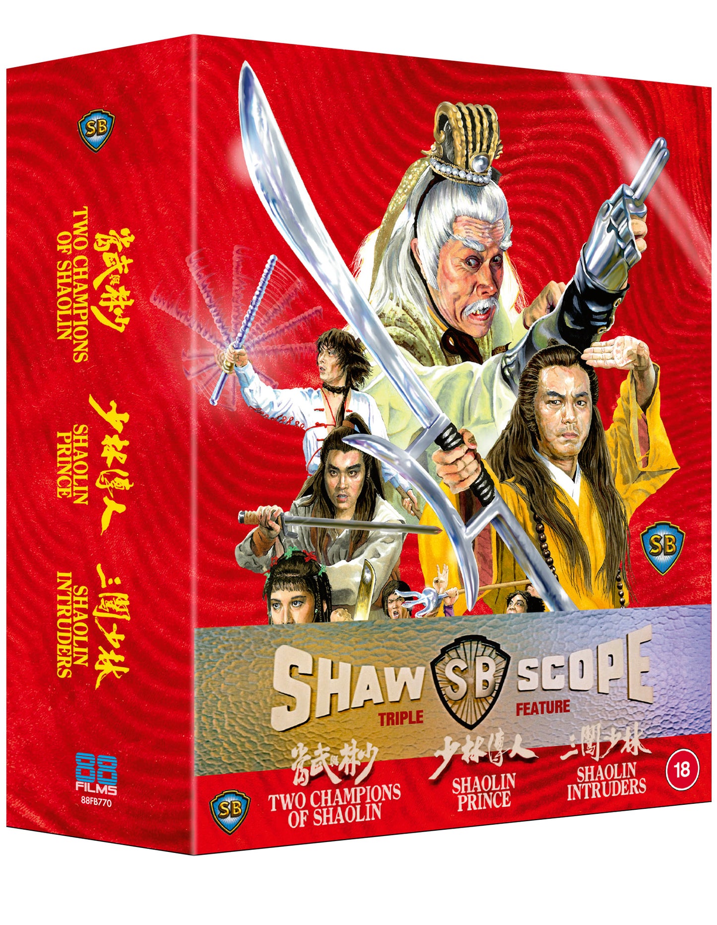 Shawscope Triple Feature - Two Champions of Shaolin / Shaolin Prince / Shaolin Intruders - 88 Asia 52,53,54